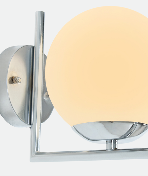 Modern Silver Flushed Wall Lamp