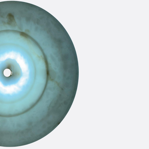 Circular Marble Wall Sconce
