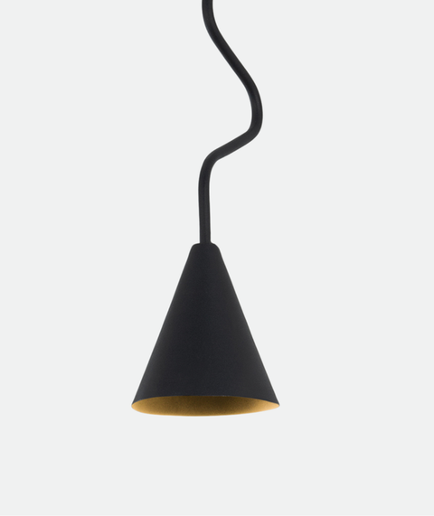 Single Pendant Black Celling Unit