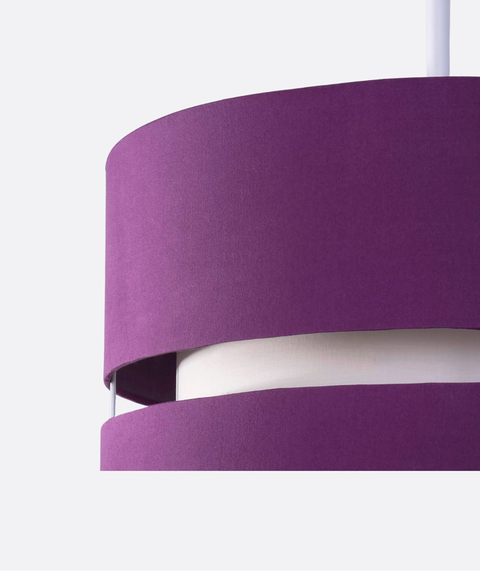 Contemporary Purple  Shaded Pendant