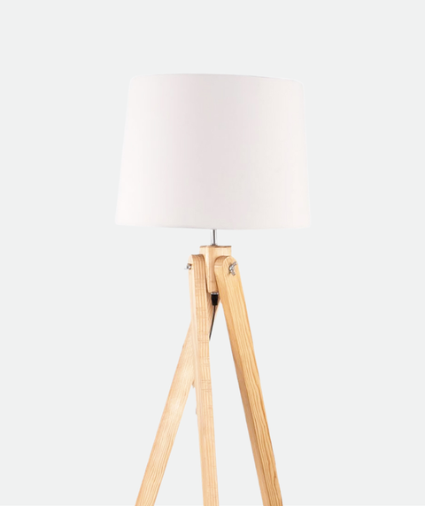 Minimal White Tripod Floor Lamp