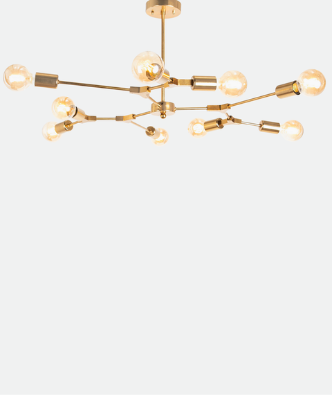 Stylish Gold Sputnik Chandelier