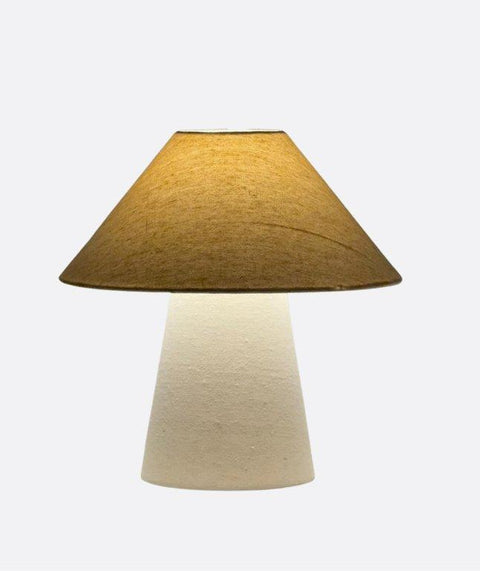 Minimalist White Fabric Lamp