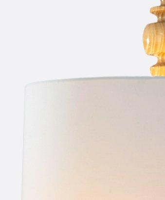 Rustic White shades pendant
