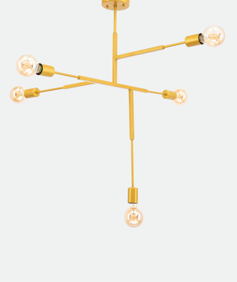 Modern Gold Branched Chandelier