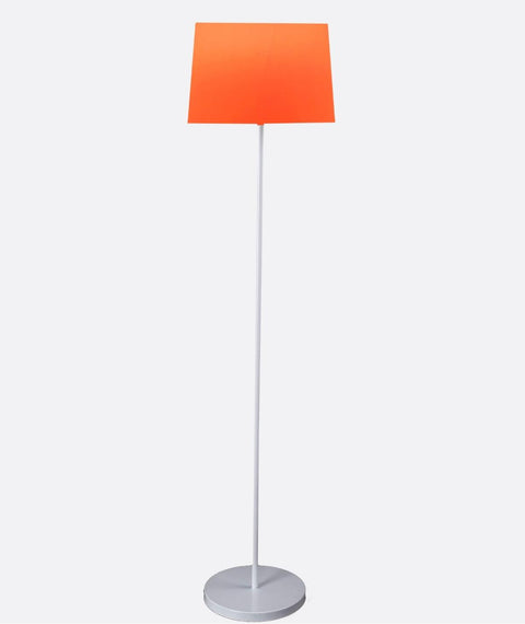 Modern White And Orange Torchiere