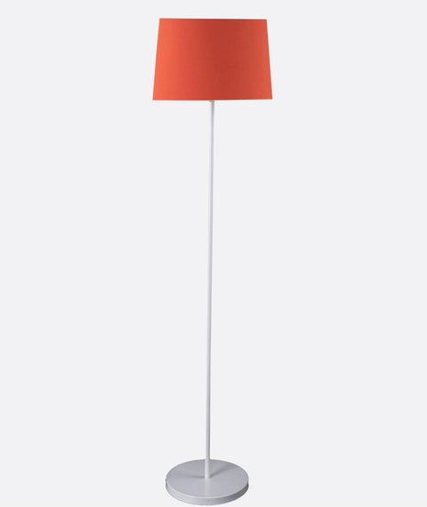 Modern White And Orange Torchiere