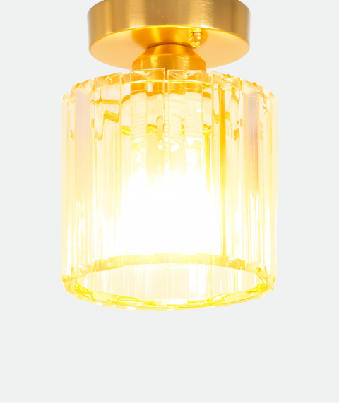 Gold Crystal Luxurious Flush Mounted Lamp