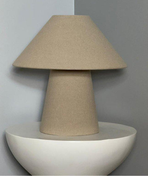 Minimalist Biege Fabric Lamp