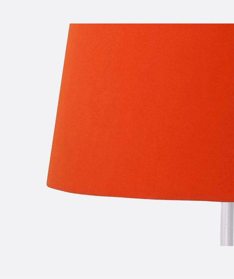 Modern White And Orange Torchiere