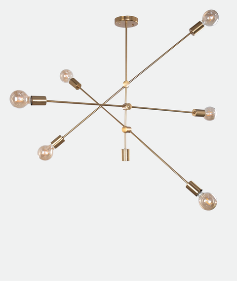 Stylish Gold Branched Chandelier