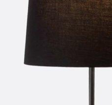 Modern All Black Torchiere