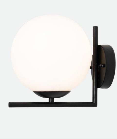 Modern Black Flushed Wall Lamp