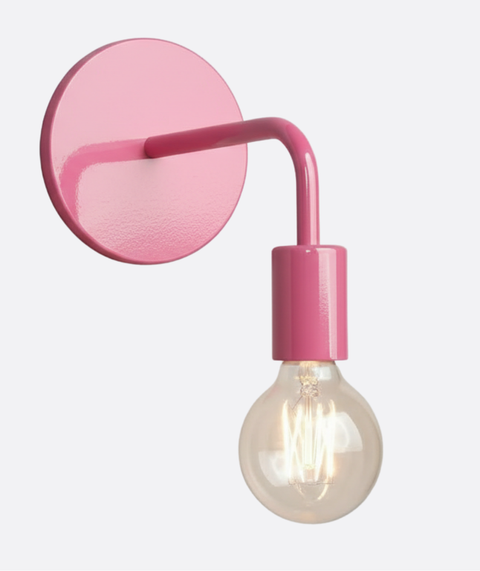 Pink Kids Wall Lamp