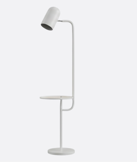 White Playful Multitask Floor Lamp