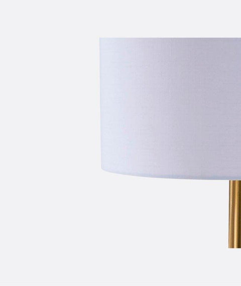 Modern Glam White & Gold Functional Floor Lamp