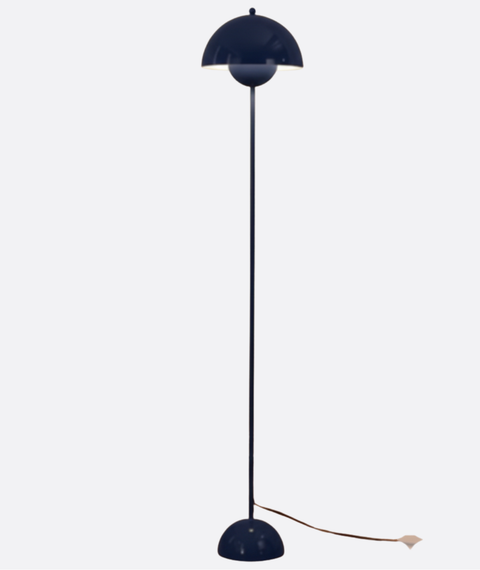 Modern Navy Blue Floor Lamp