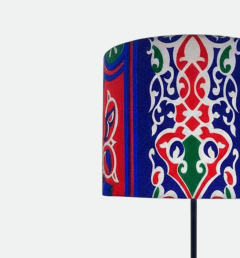 Printed Shaded Modern Table Lamp