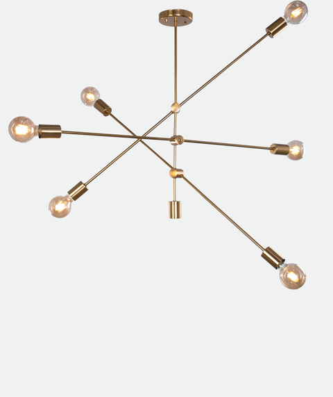 Stylish Gold Branched Chandelier
