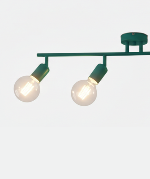Minimalist Turquoise Track Ceiling Lamp