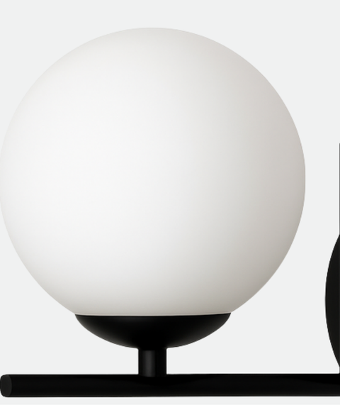 Modern Black Flushed Wall Lamp