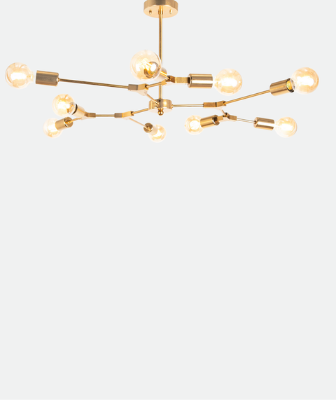 Stylish Gold Sputnik Chandelier