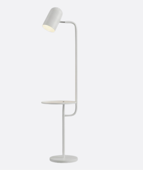White Playful Multitask Floor Lamp