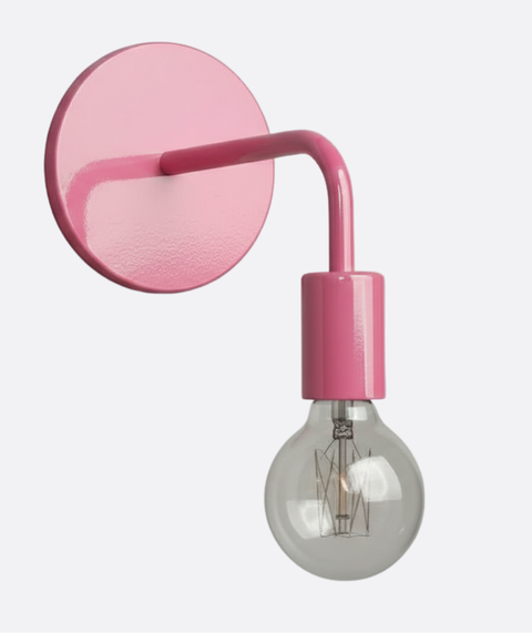 Pink Kids Wall Lamp