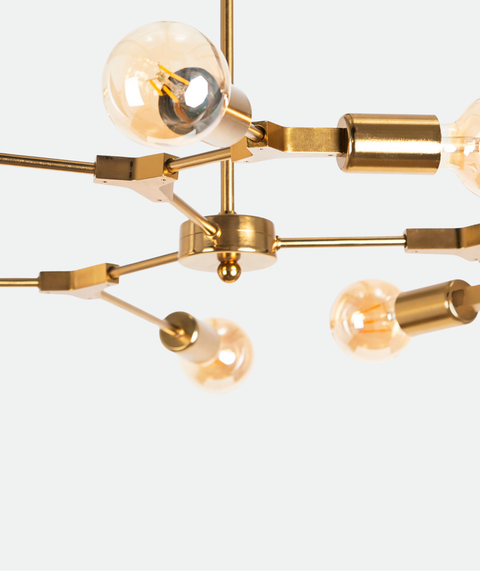 Stylish Gold Sputnik Chandelier