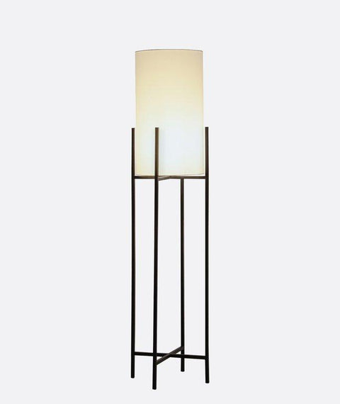 White Cotton Shade Floor Lamp