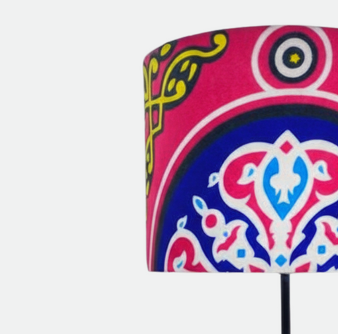 Printed Shaded Modern Table Lamp