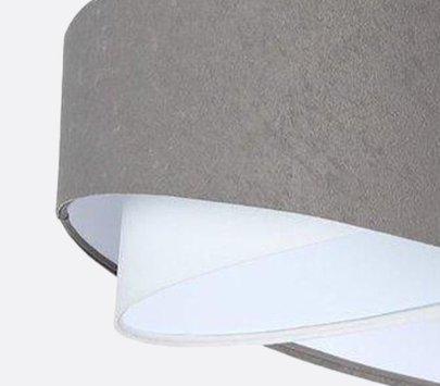 Contemporary Light Grey& White Shaded pendant