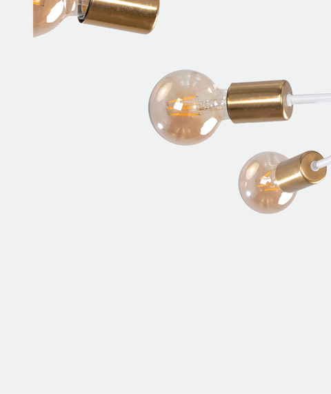 Modern White Sputnik Chandelier