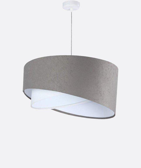 Contemporary Light Grey& White Shaded pendant