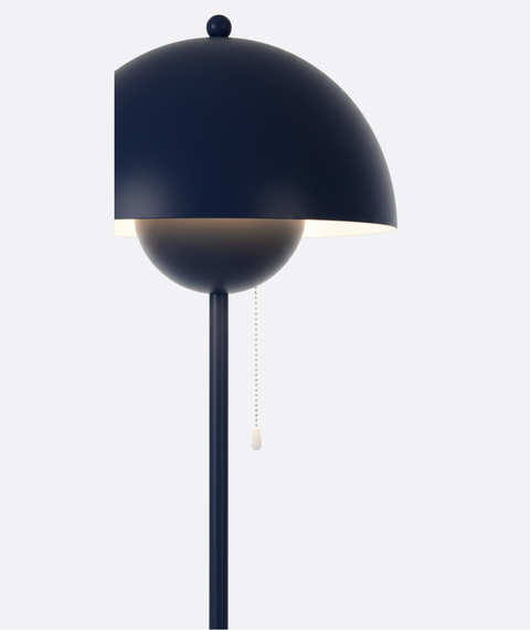 Modern Navy Blue Floor Lamp