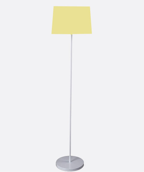 Modern White And yellow Torchiere