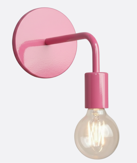 Pink Kids Wall Lamp