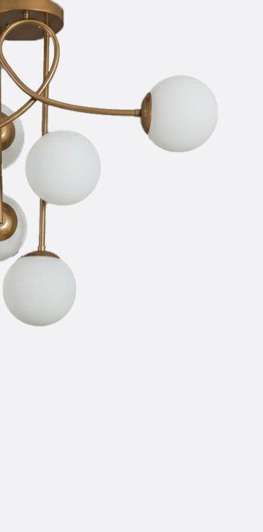 Modern Gold Branched Chandelier