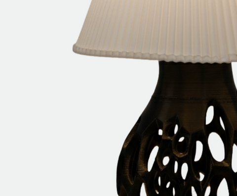 Modern Black & White Table Lamp