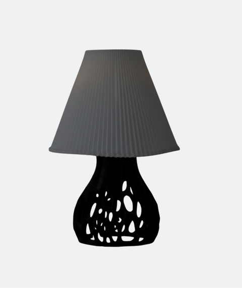 Modern Black & White Table Lamp