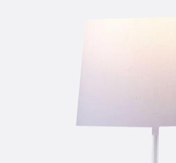 Modern White And Silver Torchiere