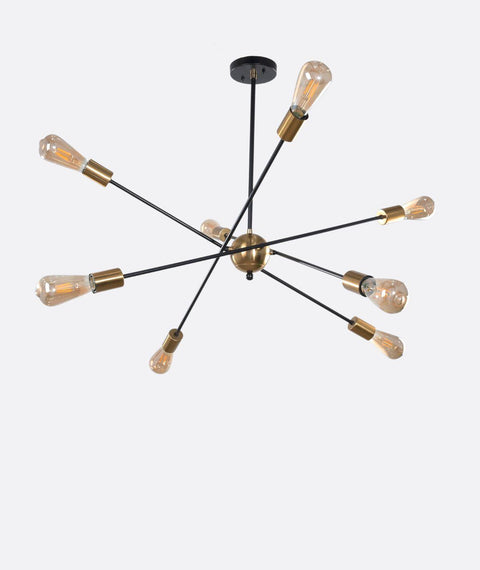 Modern Black Sputnik Chandelier