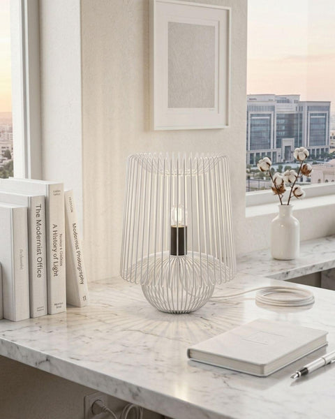 Office White Table Lamp