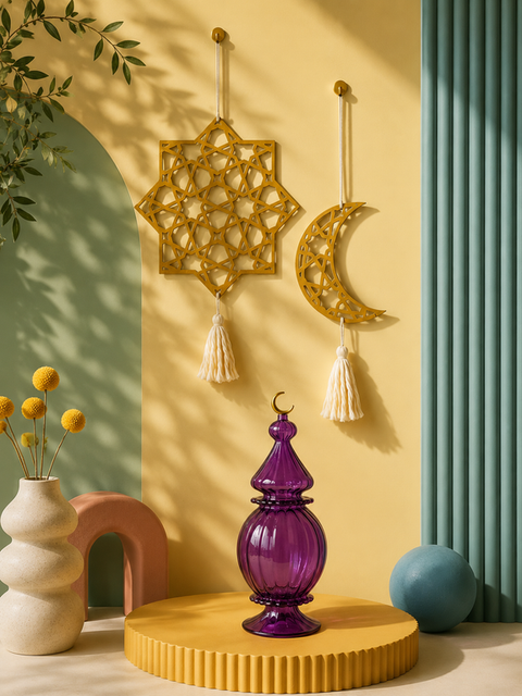 Minimilaist Gold  upright wall torchiere.