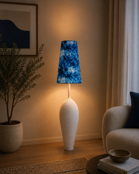 Minimal Blue Table Lamp