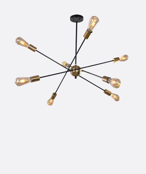Modern Black Sputnik Chandelier