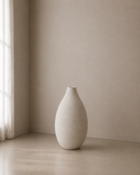 Modern Pottery White Vase