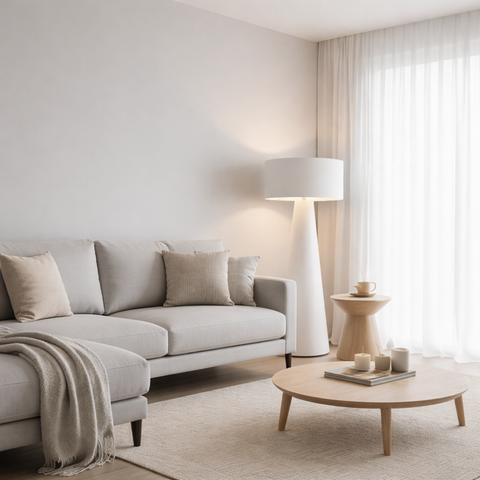 Minimal White Floor Lamp