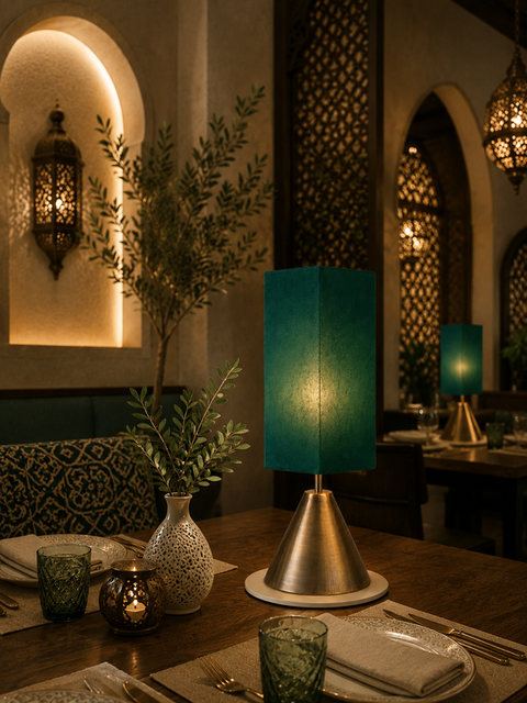 Islamic Table Lamp with Elegant Oriental Charm