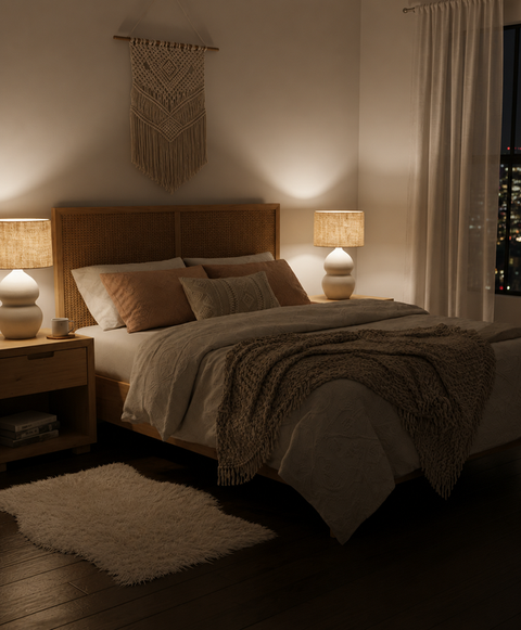 Minimal Beige Table Lamp